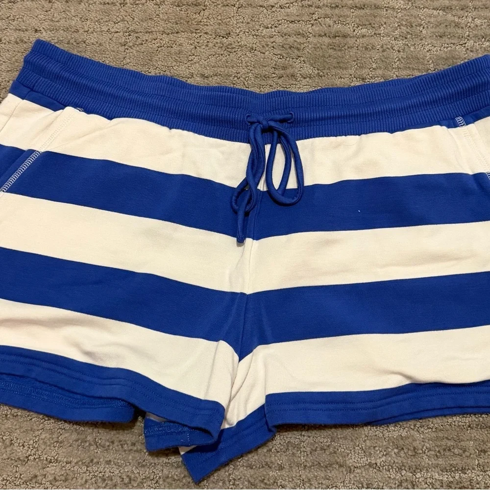 Vineyard Vines Bold Blue and White Athletic Shorts - Picture 1 of 3